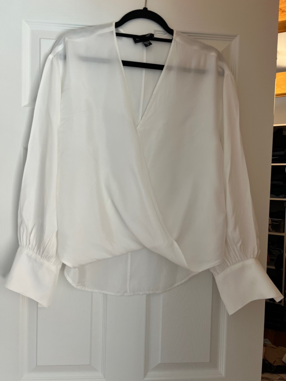 Fifteen Twenty White Wrap Front Blouse
